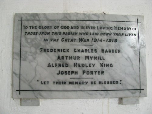 War Memorial in the Church