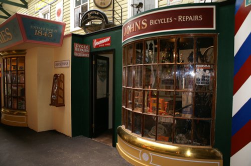 Victorian shops at Yesterdays World.