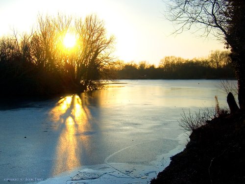 Frozen lake