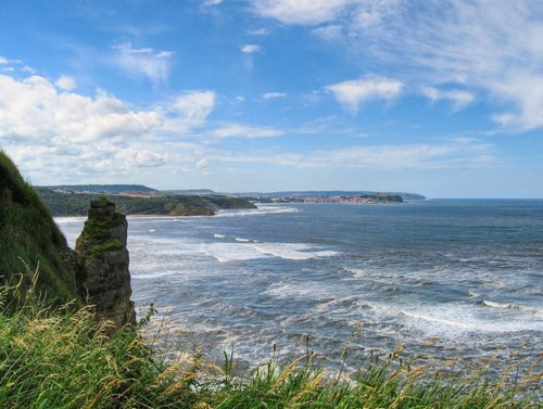 From Leberstone Cliff, across Cayton Bay to Scarborough