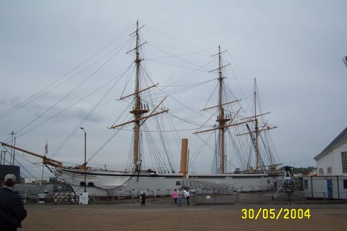 HMS Gannet on permanent display at Chatham Dockyards