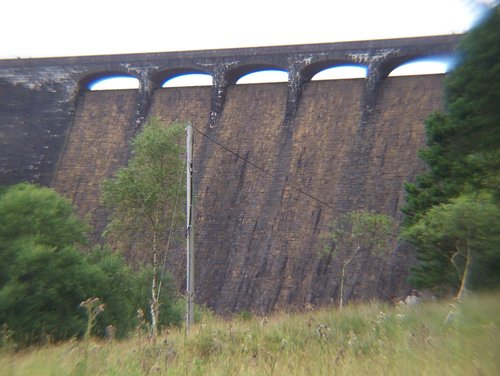 One of the dams in the Elan Valley