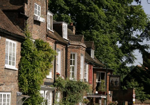 Georgian row of houses.