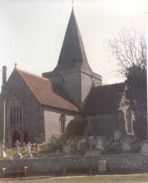 St Andrews Church, Alfriston, East Sussex 1986