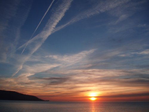 The Needles at sunset