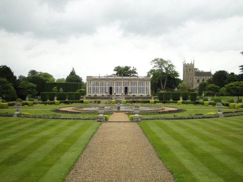 Belton House, Italian Garden with Orangery and Church