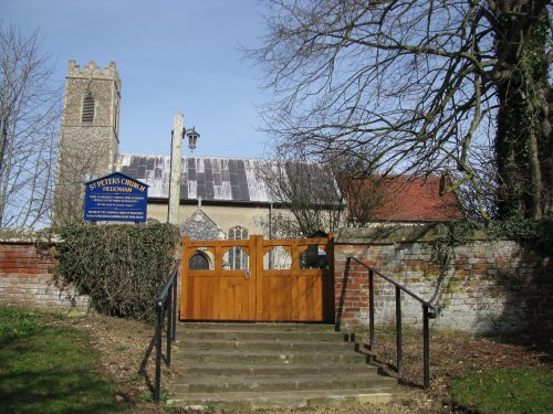 Steps leading up to St Peters Church