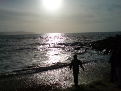 On the beach