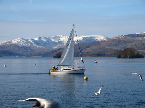 Bowness Bay in winter.