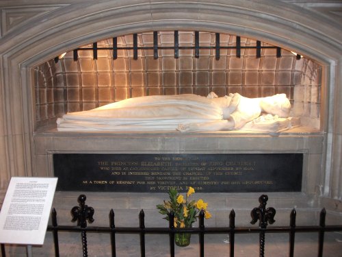 Tomb of Princess Elizabeth in St. Thomas's Church, Newport