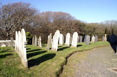 In the Churchyard.