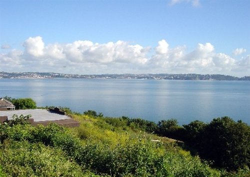 View from the gun floor roof, Battery Gardens.