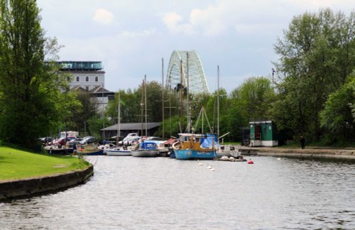 Canal and Runcorn Bridge