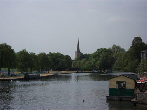 Holy Trinity Church in distance