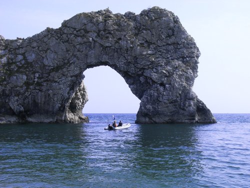 A view of Lulworth Cove