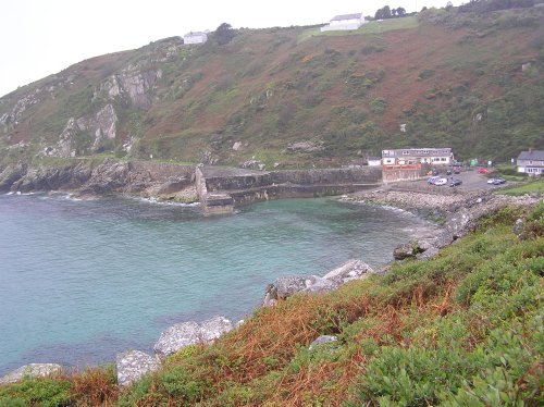 Lamorna Cove in the rain