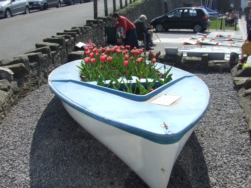 Flowers in a Boat