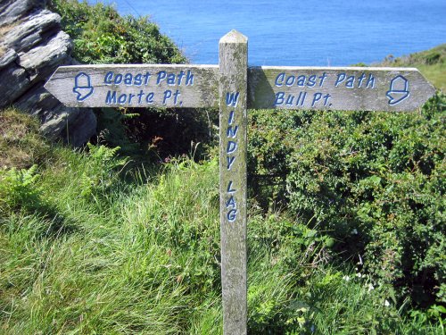 South west coast path from Bull Point to Morte Point