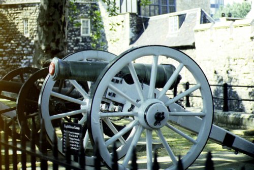 One of the Cannons along the wall.