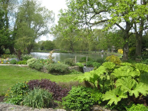 Garden Scene at Fish Farm in Bibury