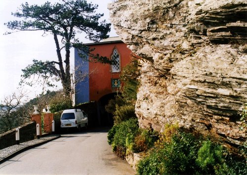 The road into Portmeirion.