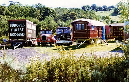 Fairground winter quarters.