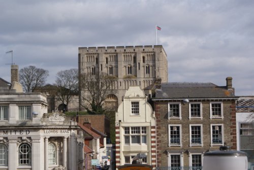 Norwich Castle from Market Place