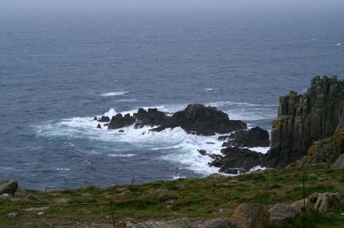 Rocky shore.