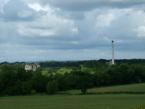 Cement works as seen from Bletchingdon