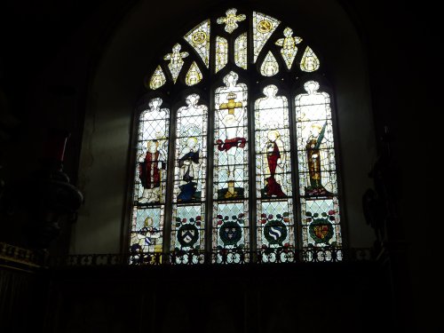 Stained Glass Window in the Church.