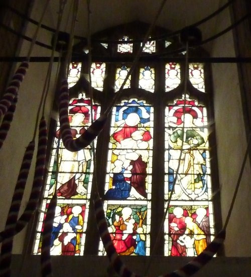 Stained Glass Window in the Church.