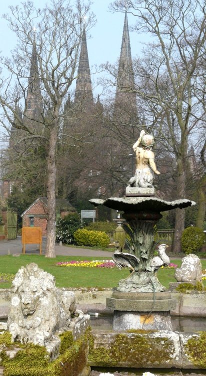 Lichfield Cathedral from Beacon Park