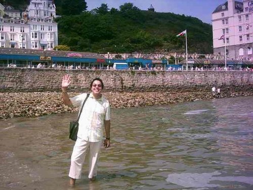 Llandudno - First dip in the Sea - June 2010