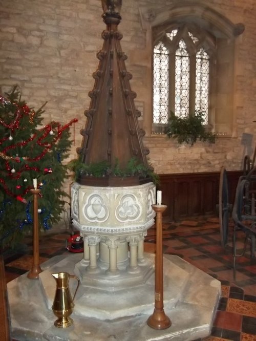 Benefield Church Font