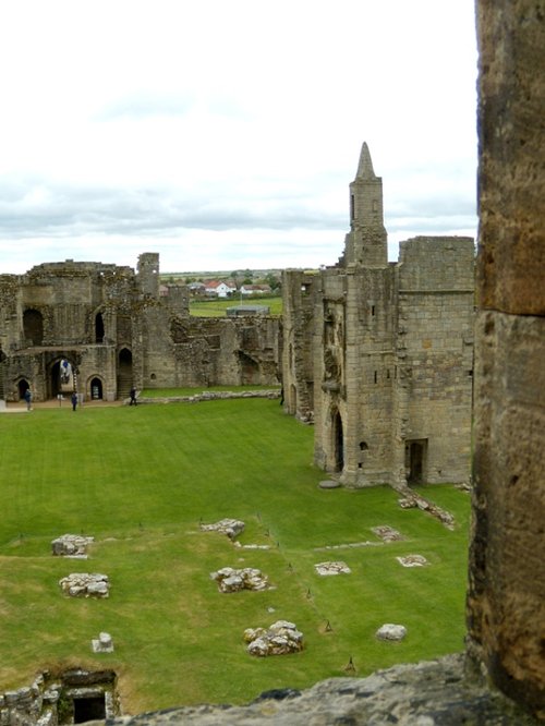 Warkworth Castle Bailey and Church