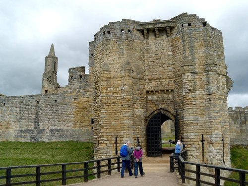 Warkworth Castle Gatehouse outside view