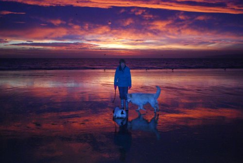 Sunrise in Filey February 2011.