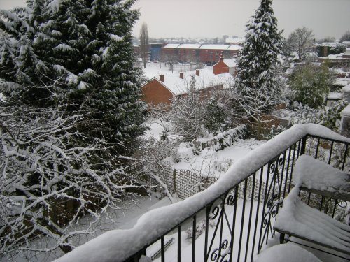 Worcester, beautiful Christmas snow scenes 2010