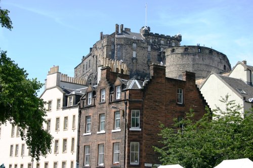 Edinburgh Castle from the Grassmarket