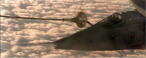 RAF JET - Refuelling.