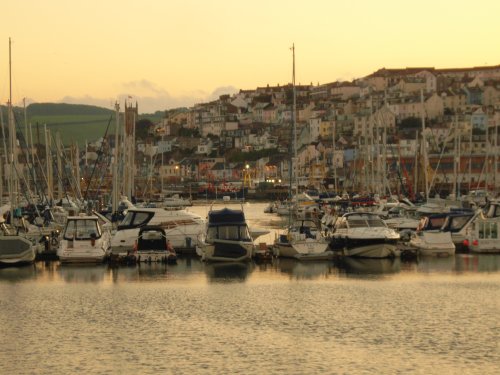 Sunset over Brixham.