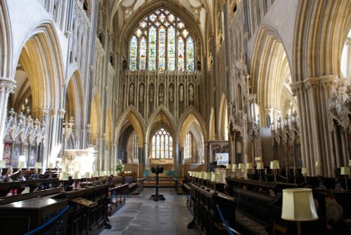 Inside a beautiful building