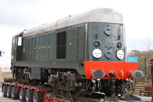 A large diesel is delivered