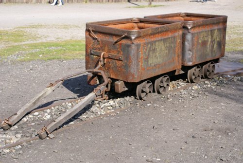 Horse drawn coal tubs