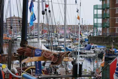 Boats everywhere in Hartlepool