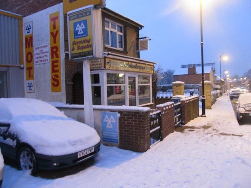 Irthlingborough snow scene