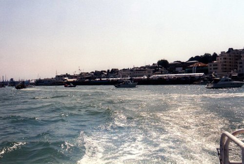 Leaving Cowes