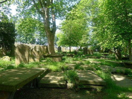 St Michael and All Angel's Graveyard next to Bronte Parsonage