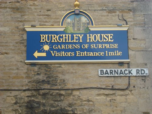 Sign in Barnack Road