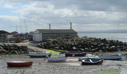 Boathouse And Beach